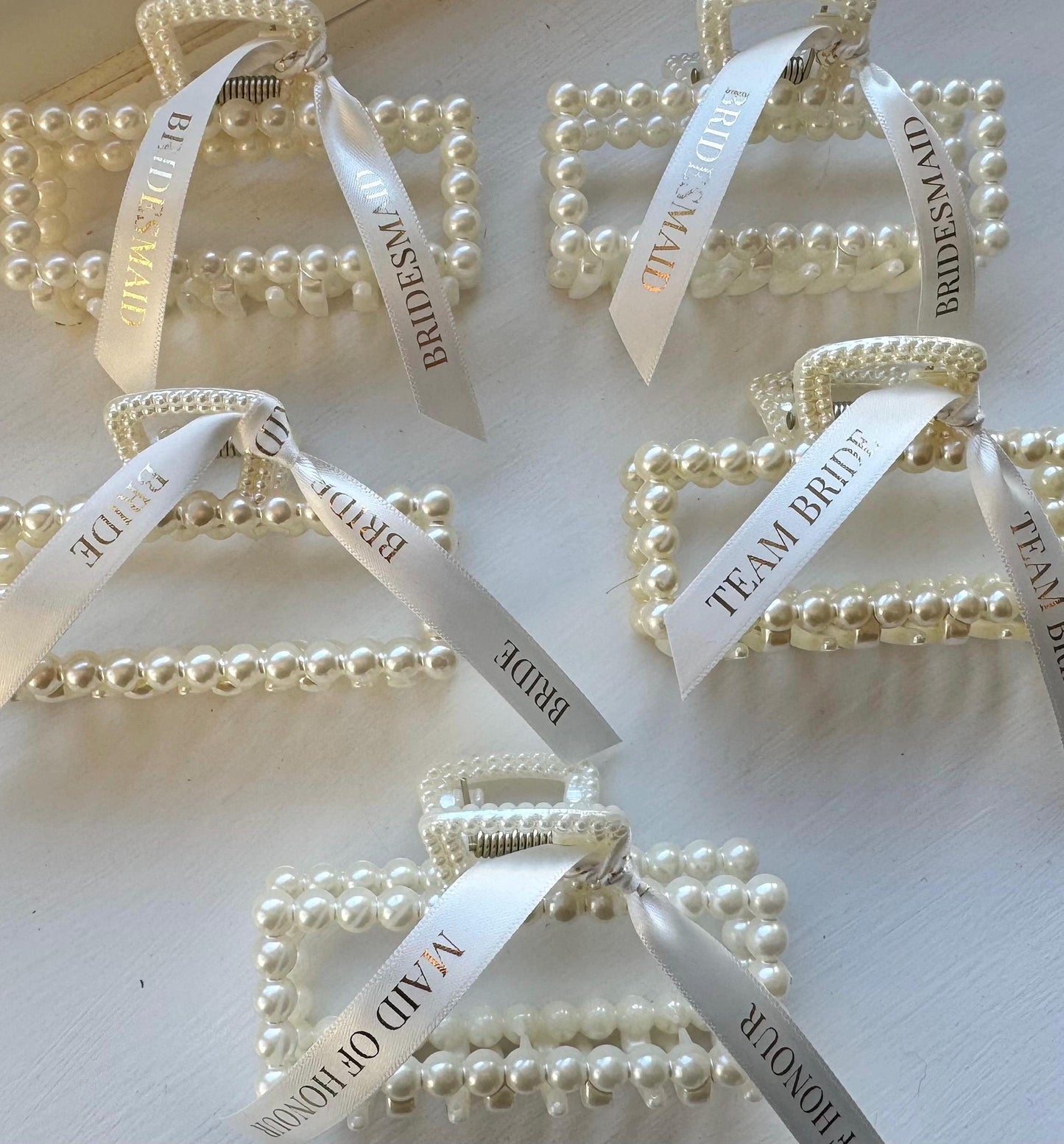 Faux Pearl Claw Clip
