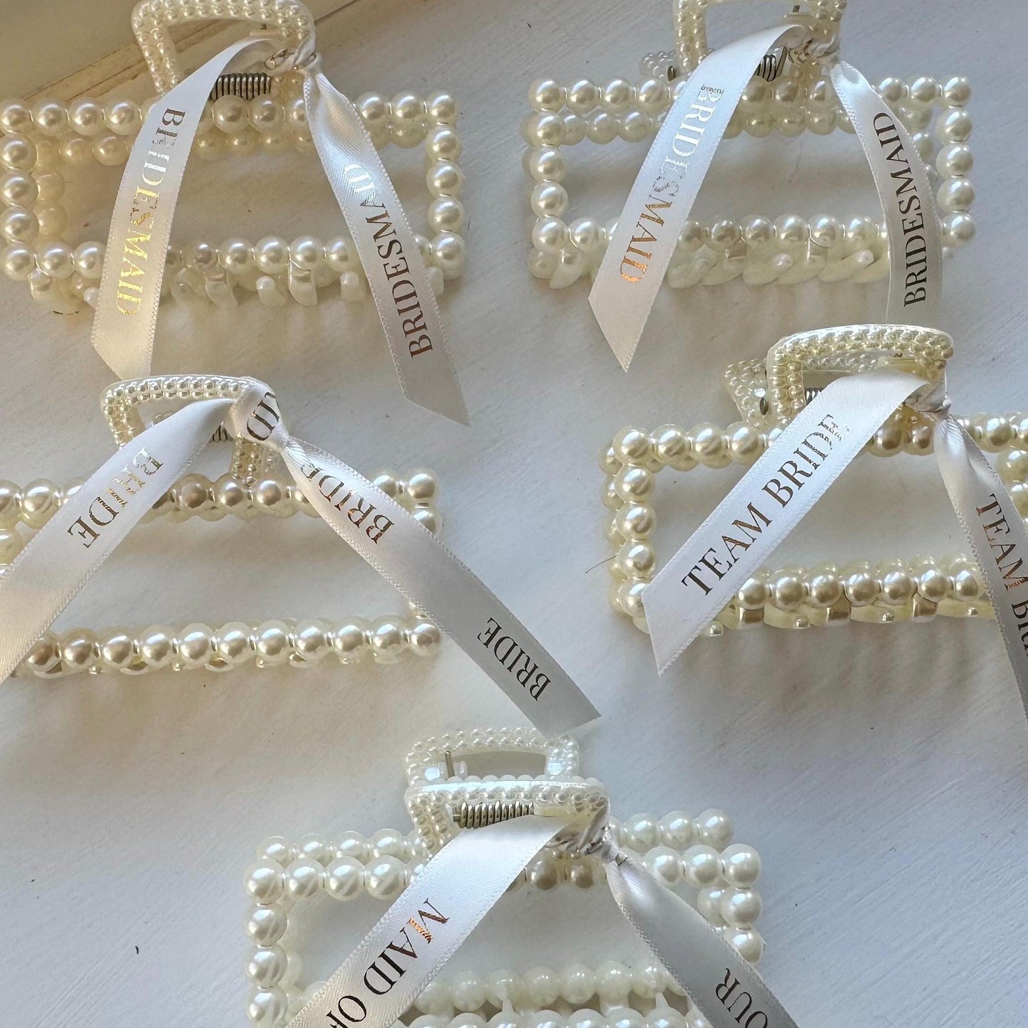 Faux Pearl Claw Clip