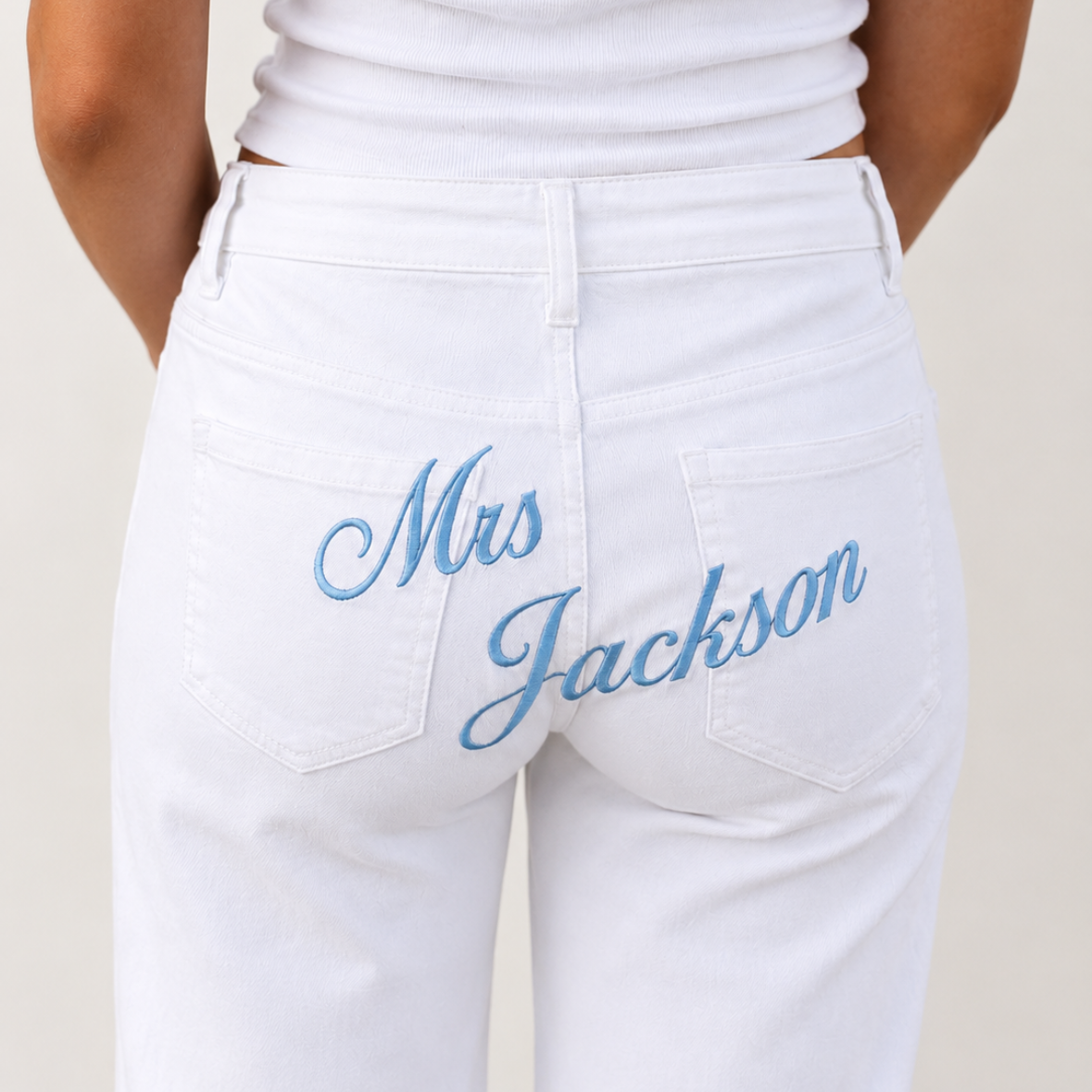 Personalised Bridal Jeans