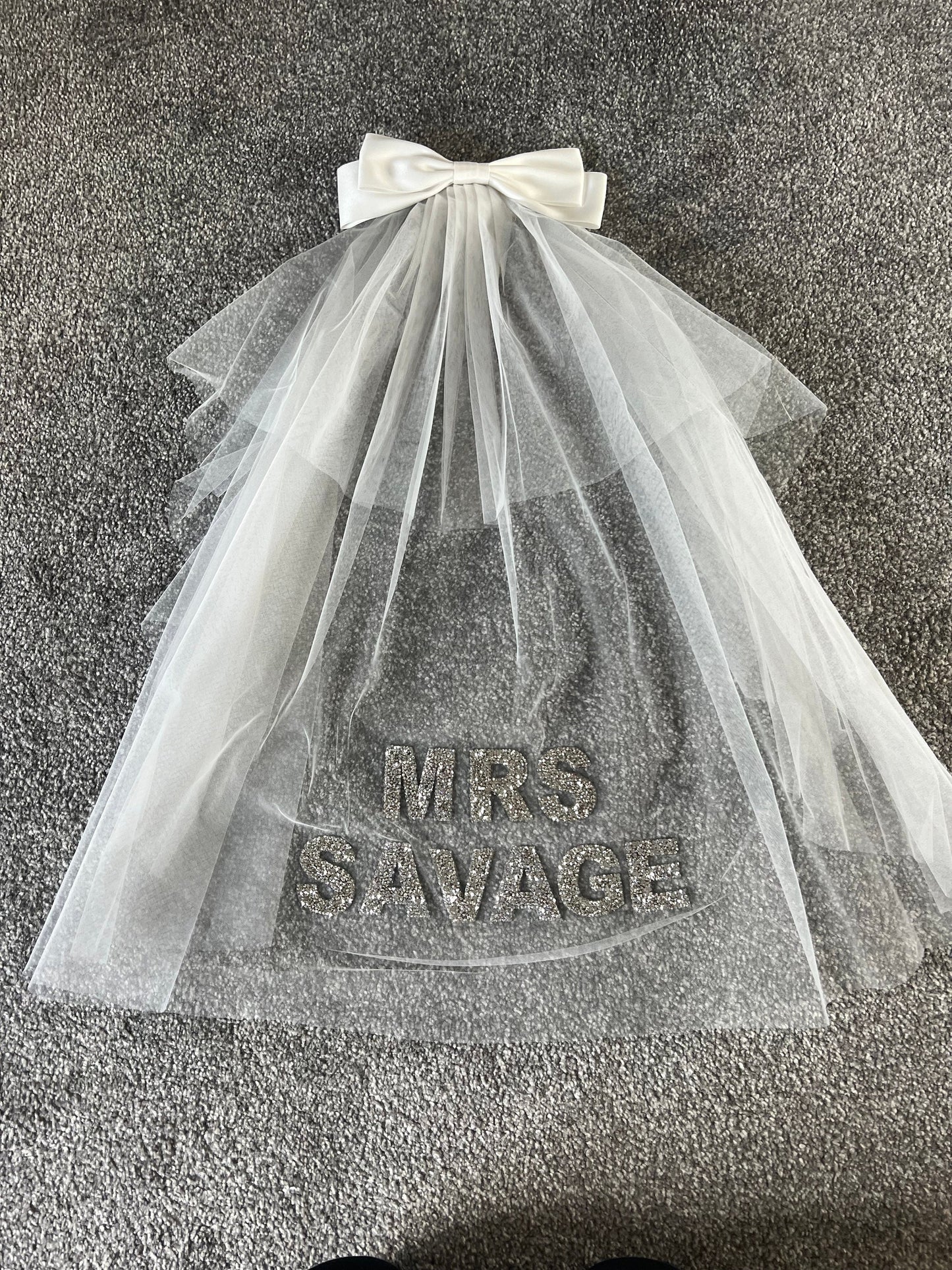 Personalised Sparkle Veil