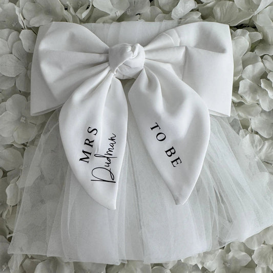 Luxury Tulle Bow Veil