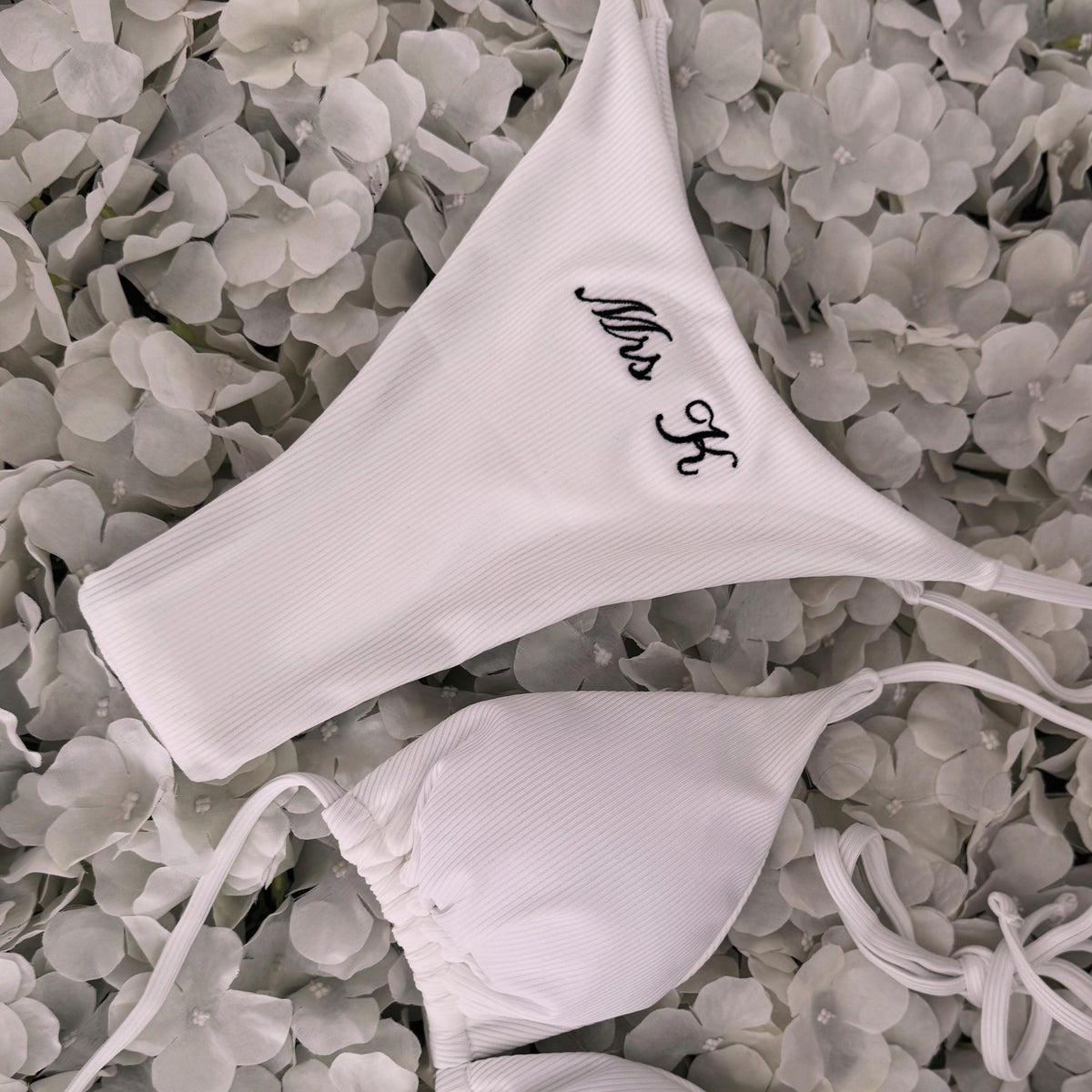 Bride Bikini | Mrs Bikini | Personalised Embroidered Bikini | Honeymoon Bikini | Hen Party | Personalised Bride Bikini Set