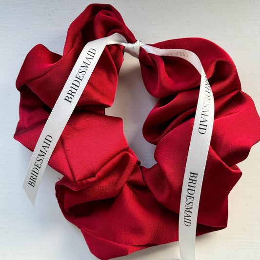 Bridesmaid Scrunchie | Bridal Party Gift | Maid Of Honour Idea | Personalised Bride Srunchie