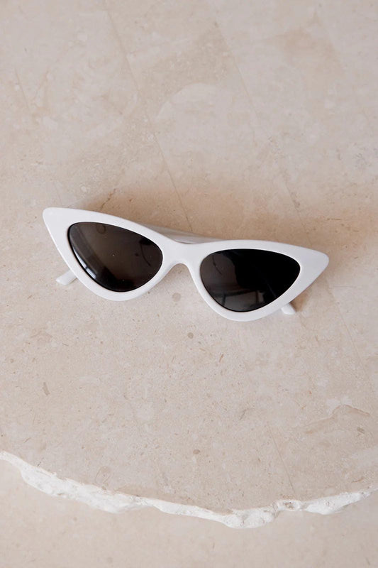 White Pearl Cat Eye Sunglasses