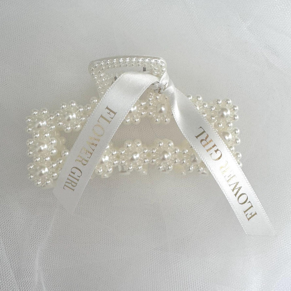 Pearl Flower Girl Claw Clip | Bridesmaid Proposal Hair Accessory | Bridesmaid Gift