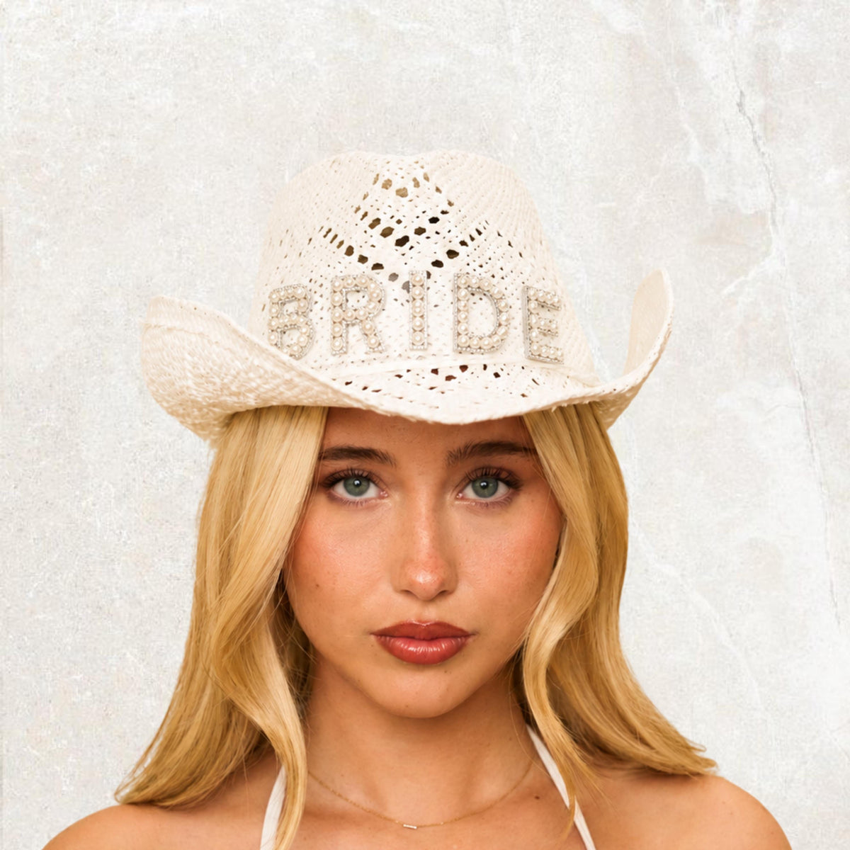 Bride To Be Cowgirl Hat | Pearl Cowboy Hat | Bride Straw Hat | Personalised Bridal Hat | Hen Party Accessories Last Rodeo